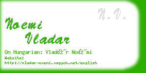 noemi vladar business card